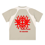 Contrast Panel Cotton T-Shirt