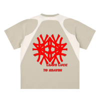 Contrast Panel Cotton T-Shirt