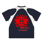 Contrast Panel Cotton T-Shirt