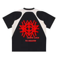 Contrast Panel Cotton T-Shirt