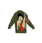 BETTY BOOP CREWNECK IN FOREST GREEN