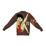 BETTY BOOP CREWNECK IN BROWN